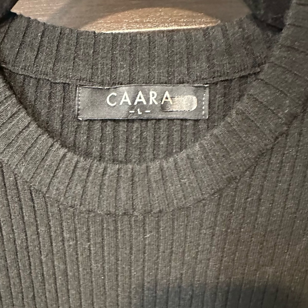 Caara Black Ribbed Sweater Dress - Picture 7 of 9